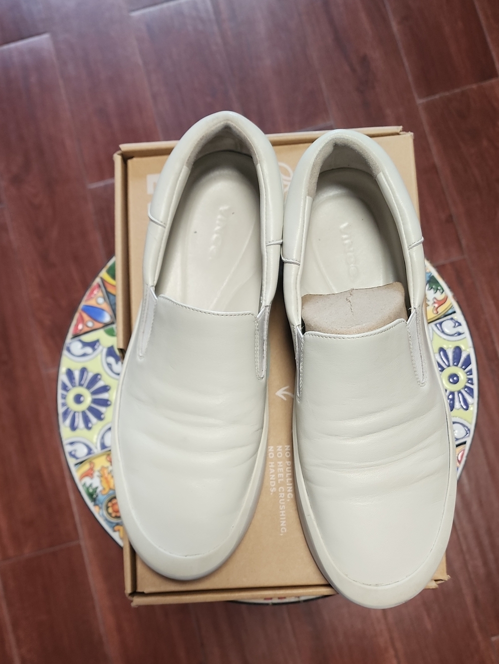 VINCE Comfort Slip-On  Shoes in Off-White